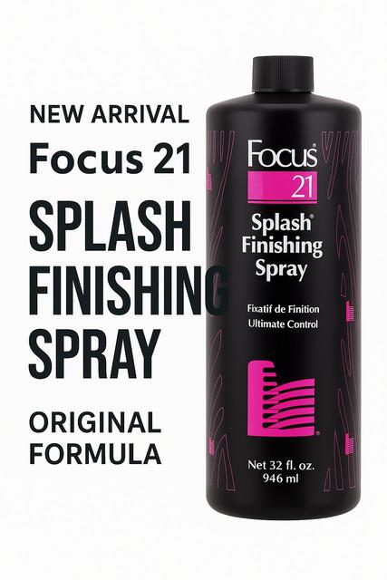 New Focus 21 Splash Ultimate Control Finishing Spray 32 Oz Original Formula