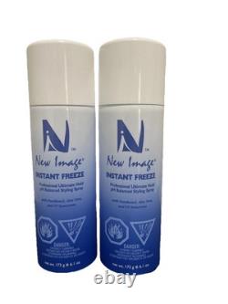 New Image Instant Freeze Ultimate Hold Hairspray LOT OF 2 CANS 6.1 Oz Each