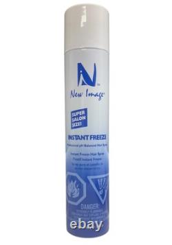 New Image Instant Freeze Ultimate Hold Styling Hair Spray Super Salon Size 14oz