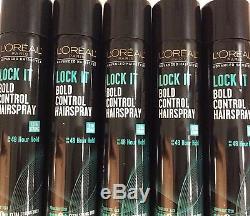 New Lot Of 5 L'oreal Advanced Hairstyle Lock It Bold Control Hair Spray