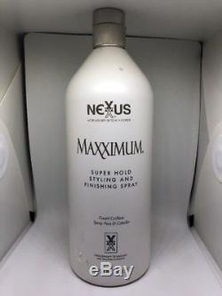Nexxus Maxximum Super Hold Styling And Finishing Spray 33.8 Oz ORIGINAL FORMULA