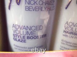 Nick Chavez Advanced Volume Styling Mist, Hairspray, Booster Glaze- New