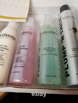 Nick Chavez Plump N Thick Thickening Set Shampoo Conditioner Hairspray, etc NOS