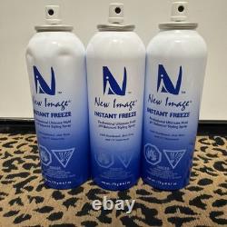 No Lids! 3 New Image INSTANT FREEZE Professional Ultimate Hold Spray 6.1oz Dents