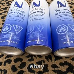 No Lids! 3 New Image INSTANT FREEZE Professional Ultimate Hold Spray 6.1oz Dents