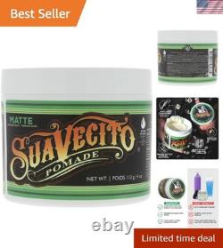 No Shine Hair Pomade 4 oz Water Soluble & Frizz Control for All Hair Types