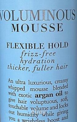 OGX Renewing + Argan Oil Of Morocco Voluminous Mousse Flexible Hold 8oz Lot Of 3