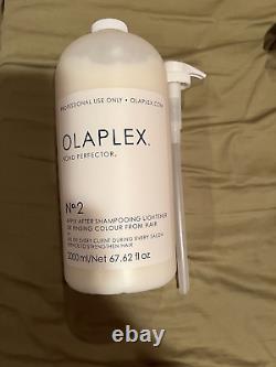 OLAPLEX No. 2 BOND PERFECTOR WITH PUMP NEW 67.62 OZ /2000ML NEW