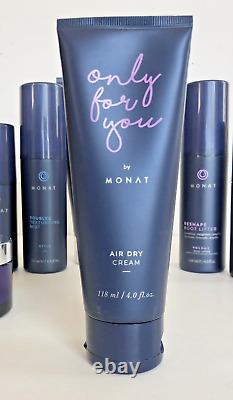 OPEN Monat Hair Care Lot 9 Assorted Products 50%-95% Remaining in Each Bottle