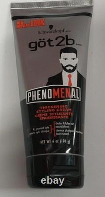 One (1) Schwarzkopf got2b Phenomenal Thickening Styling Cream 6oz 170g New