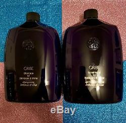 Oribe Shampoo and Conditioner For Brilliance & Shine 33.8 oz / 1 L. SET. PUMPS