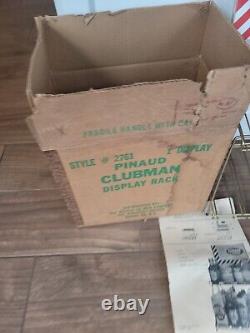 Original 1950s Pinaud Clubman Display Barber After Shave Shampoo N. O. S. Box Sign