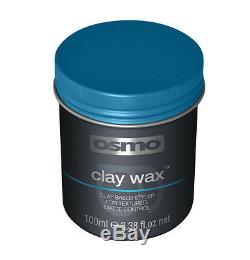 Osmo Hair CLAY WAX Texured Matt Control FIRM HOLD 100ml (Blue Lid)