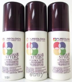 PUREOLOGY COLOUR Stylist Control Twist High Hold Liquid Wax 3.4 oz Pack Of 3