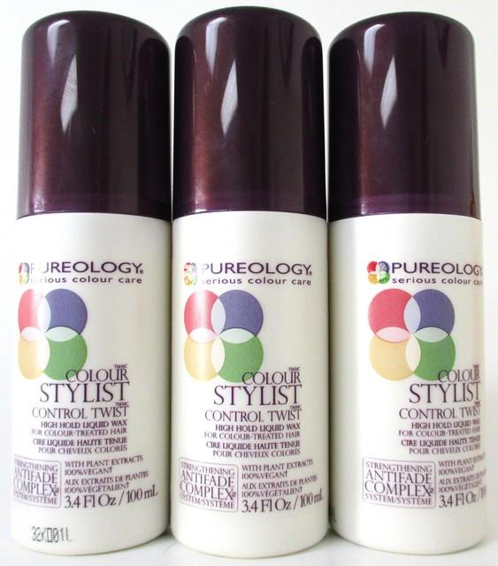 Pureology Colour Stylist Control Twist High Hold Liquid Wax 3.4 Oz Pack Of 3