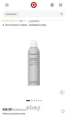 Pack Of 6 LIVING PROOF FULL DRY VOLUMEN& TEXTURA SPRAY 7.5 OZ