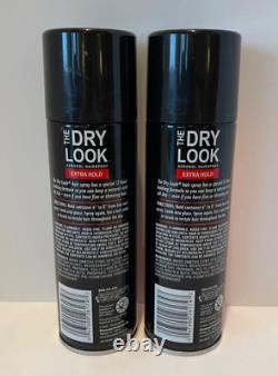 (Pack of 2) The Dry Look For Men Aerosol Hairspray Extra Hold 8 oz. New