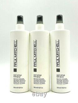 Paul Mitchell Soft Style Soft Spray Natural Hold Finishing Spray 16.9-3 Pack