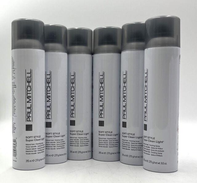 Paul Mitchell Soft Style Super Clean Light Natural Hold 9.5 Oz-6 Pack