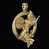 Pendente Dea Athena Antica Grecia Oro 18kt Argento Guerriera Scultura