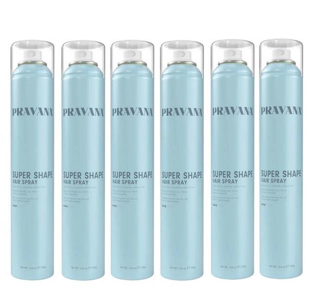 Pravana Super Shape Hairspray 10 Oz-6 Pack