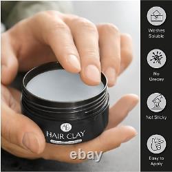 Premium Barber Grade Hair Clay for Sculpting the Perfect Look High Hold, Low S