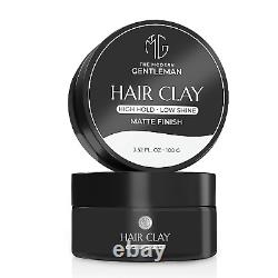 Premium Barber Grade Hair Clay for Sculpting the Perfect Look High Hold, Low S