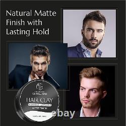 Premium Barber Grade Hair Clay for Sculpting the Perfect Look High Hold, Low S