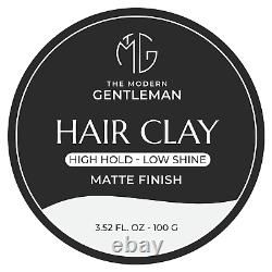 Premium Barber Grade Hair Clay for Sculpting the Perfect Look High Hold, Low S