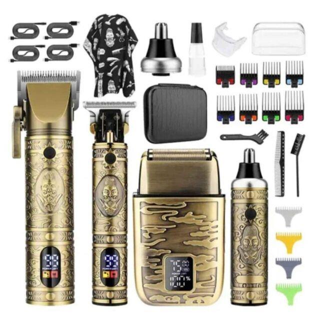 Professional Hair Clippers & Razors Electric Shaver Haircut Grooming Kit