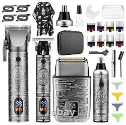 Professional Hair Clippers & Razors Electric Shaver Haircut Grooming Kit