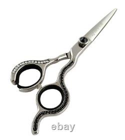 Professional Salon Hair 5.7 Cutting Scissors Blades Jewel Handles Stone-C