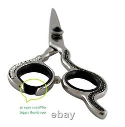 Professional Salon Hair 5.7 Cutting Scissors Blades Jewel Handles Stone-C