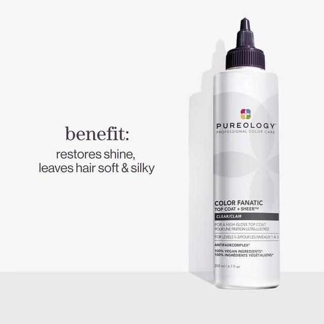 Pureology Color Fanatic Top Coat + Clear Gloss Hair Treatment For All Hair Types