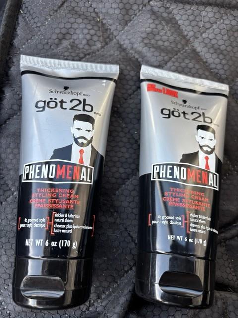 Qty 2 Schwarzkopf Got2b Phenomenal Thickening Styling Cream 6 Oz