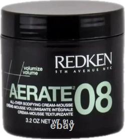 REDKEN AERATE 08 Cream Mousse, 3.2 oz Volumizing NEW