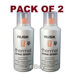 RUSK Thermal Shine Spray 4.4 oz Pack of 2 with Pure Argan Oil