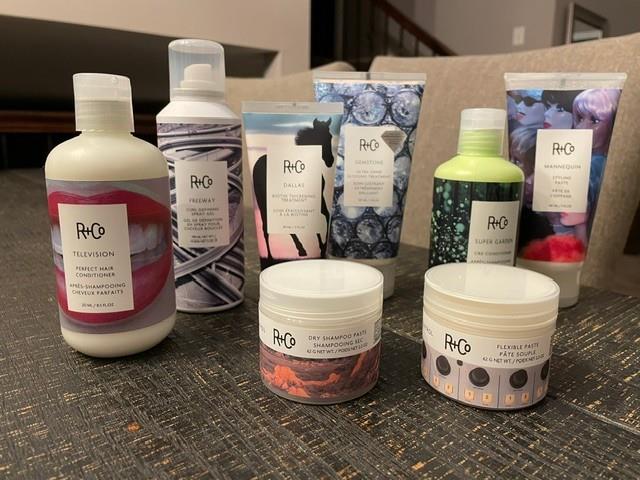 R+co Hair Products Lot Of 8 Paste-biotin Thickening-gloss-conditioners-gel Plus