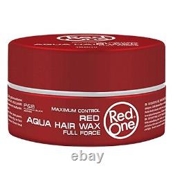 Red One Maximum Control RED Aqua Hair Wax Full Force 5oz 48 Pack Free Shipping