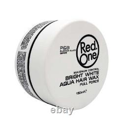 Red One Maximum Control WHITE Aqua Hair Wax Full Force 5oz Free Shipping