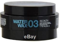 Redken 03 Water Wax Shine Defining Pomade, 1.7 oz (Pack of 8)