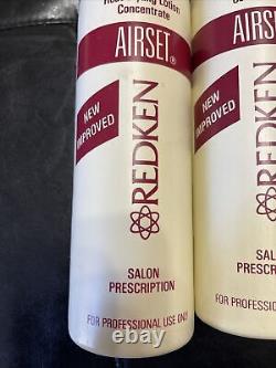 Redken Airset Salon Prescription Heat Styling Protectant Spray 16 fl oz Lot Of 2