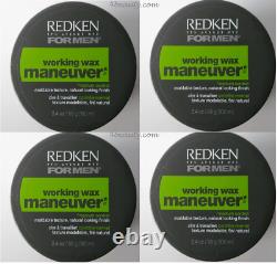 Redken For Men Working Wax Maneuver 3.4oz (pack of 4) LIMITED