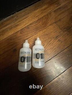 Redken Glass 01 2oz Smoothing Serum Yellow Lettering Discontinued. Lot 2