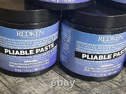 Redken Rewind Pliable Styling Paste. Texture With Flexable Hold 5 oz (6 Pack)