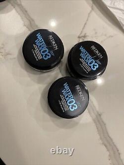 Redken Water 03 Wax Shine Defining Pomade 1.7 oz (PACK OF 3) NEW