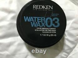 Redken Water Wax 03 Shine Defining Pomade, 1.7 oz (Pack of 4) NEW