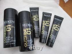 Redken outshine 01 hair lot anti frizz travel and home set of 5 polishing milk Redken outshine 01 hair lot anti frizz travel and home set of 5 polishing milk