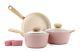 Retro 5-piece Ceramic Non-stick Cookware Set, Pink