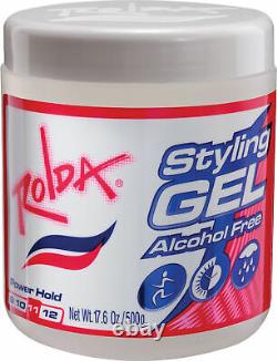 Rolda Styling Gel Alcohol Free Clear 500g Unisex Gel de Pelo Cabello #1027